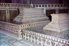 Tombs inside the Taj Mahal.