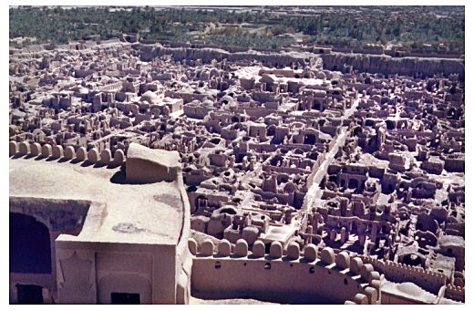 Ruined dwellings at Bam.