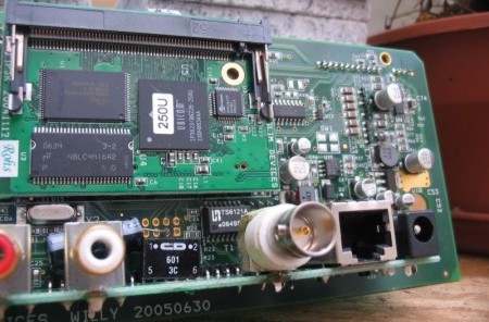 SB3 digital output modification with transformer and BNC socket.