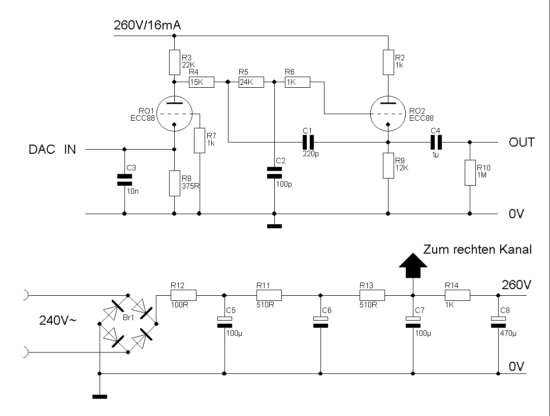 CD723 valve output stage