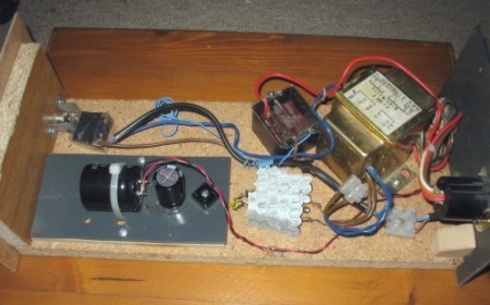 The first stage of the power supply.