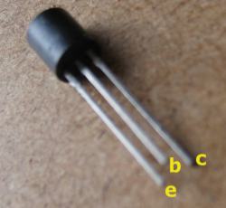Transistor pinout details.