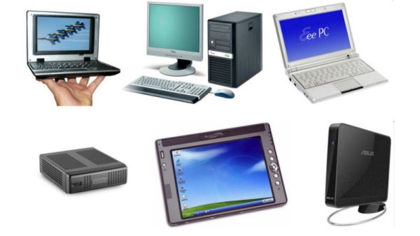 Different types of computer.