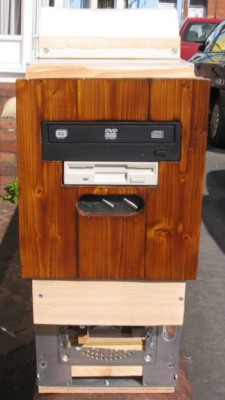Mods to inside of desk pedestal.