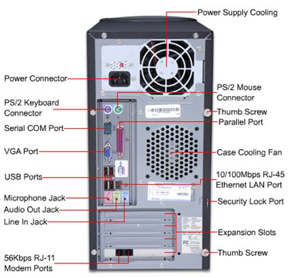 Computer connections.