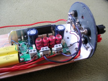 The Audiodigit 2020 amp module in a 'pod'.