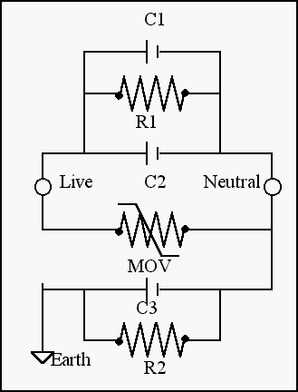 Mains filter circuit